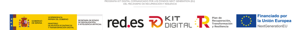 Logotipos del Kit Digital financiado por la Unión Europea – NextGenerationEU